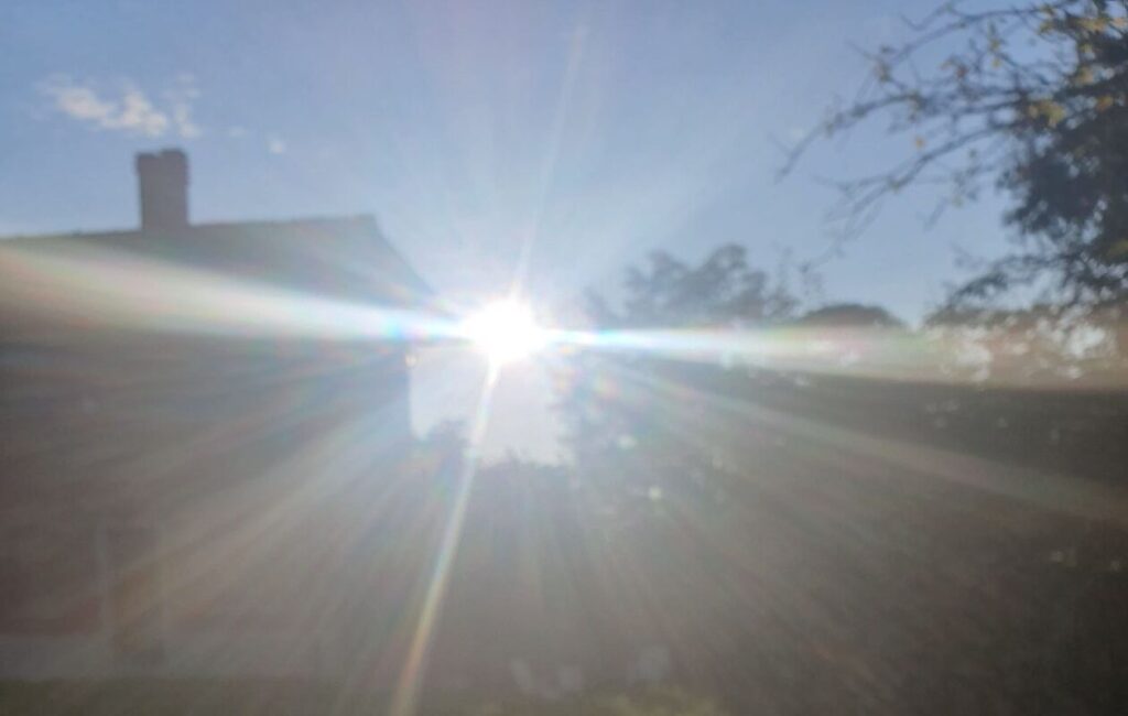 Sun is shining